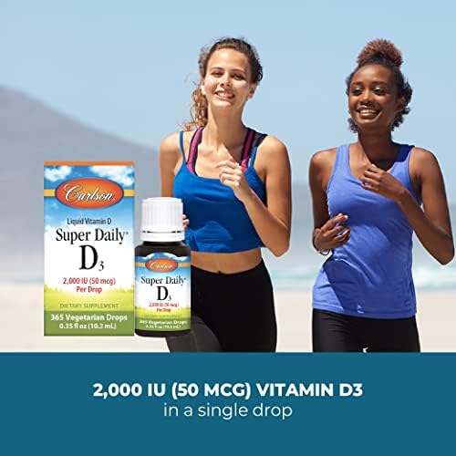 Carlson Labs Super Daily D3 2000 IU - Supports Immune Health & Bone Strength