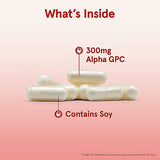 Jarrow Formulas Alpha GPC 300mg - 60 Veggie Caps - Enhanced Brain Function & Cognitive Support