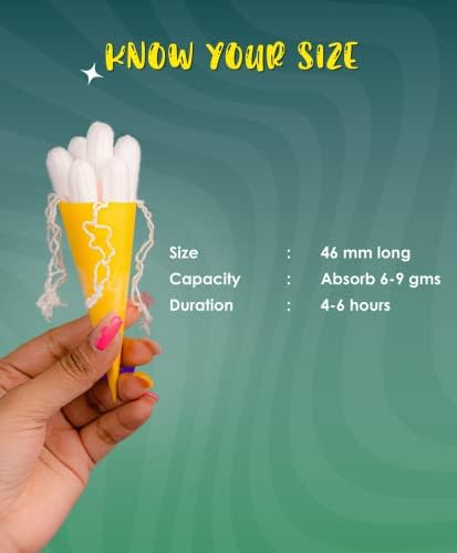 Lemme Be Heavy Flow Tampons: 100% Organic Cotton, Biodegradable