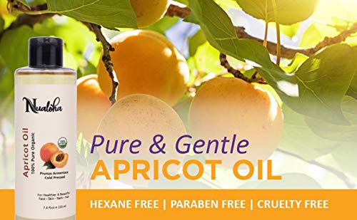 Organic Apricot Kernel Oil - Pure Cold-Pressed Carrier Oil (220ml)