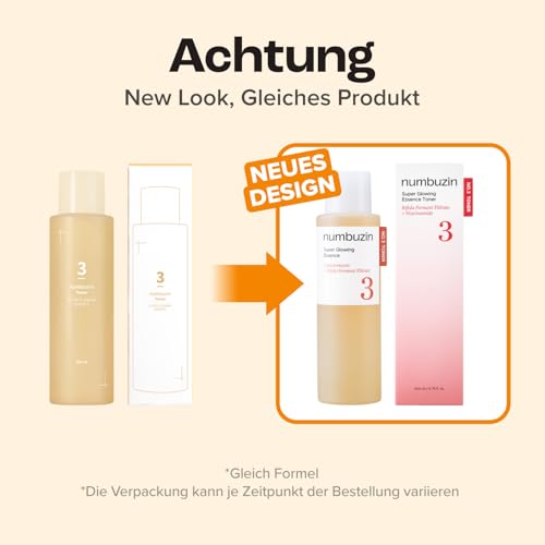 numbuzin No.3 Super Glowing Essence Toner – Radiant, Hydrating Korean Skincare Essence for Luminous, Smooth Skin