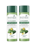 Biotique Cucumber Pore Tightening Toner - Ayurvedic & Organic - 120mL (Pack of 2)