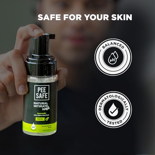 Pee Safe Natural Intimate Wash for Men 100ml - Gentle pH-Balanced Cleanser for Daily Hygiene