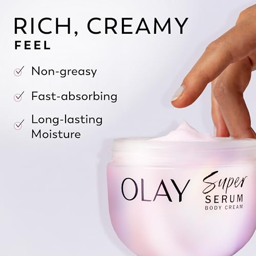 Olay SuperCite Body Serum Cream for Dry Skin 10 fl oz – 24hr Hydration