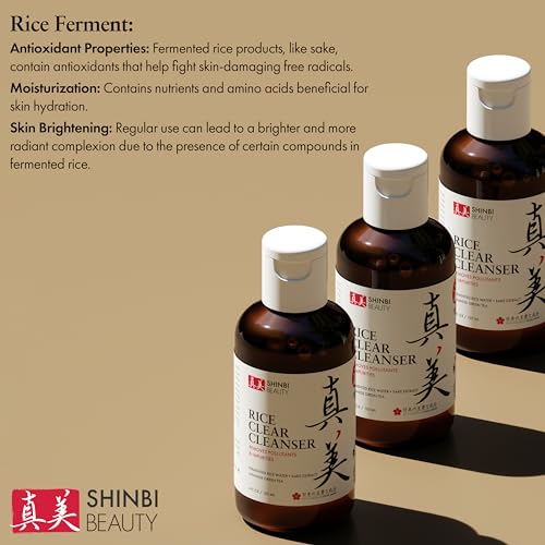 Japanese Rice Water & Green Tea Face Cleanser - Natural Skincare 4oz