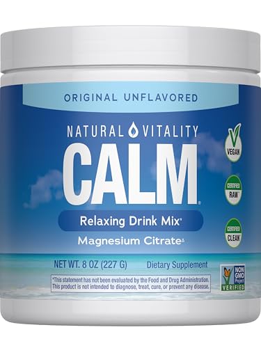 Natural Vitality Original Calm Magnesium Drink Mix - Citrate Supplement Powder 8 oz