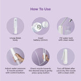 Pee Safe Portable Jet Spray Bidet - Travel-Friendly Handheld with Adjustable Nozzle