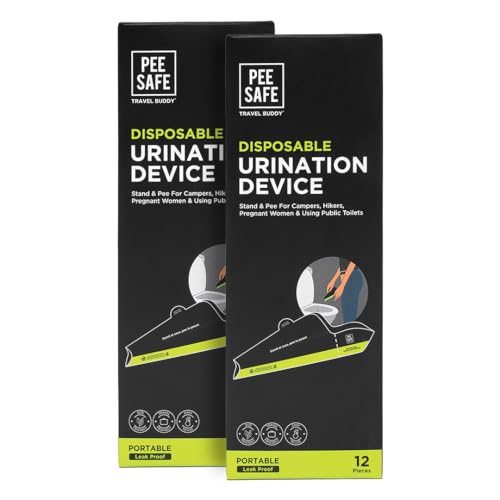 Pee Safe Foldable Disposable Female Urination Device - 24 Pack for Women Travelers