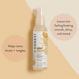 The Honest Company Sweet Orange Vanilla Conditioning Detangler Spray - Plant-Based Vegan Leave-in Conditioner