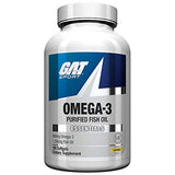 GAT Sport Omega-3 Fish Oil, Lemon Flavor, 90 Softgels