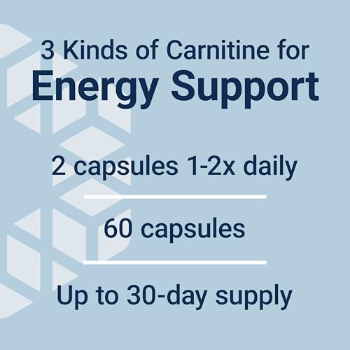 Optimized Carnitine Supplement - 60 Vegetarian Capsules