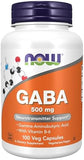 NOW Foods, GABA with Vitamin B-6, 500 mg, 100 Veg Capsule
