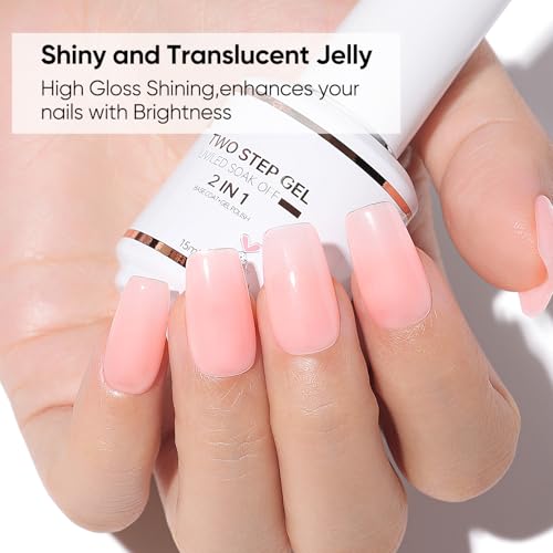 Nicedeco UV/LED Gel Polish - Salon-Grade 2-Step System with Removable Wear
