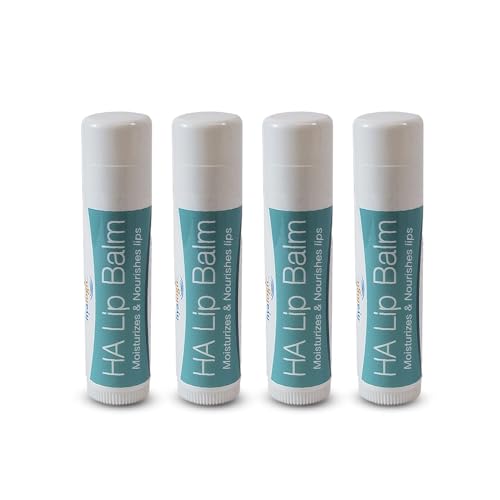 Hyalogic HA Lip Balm - Hyaluronic Acid & Coconut Oil - Unflavored - 4 Sticks