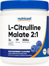 Nutricost L-Citrulline Malate 2:1 - Enhanced Performance & Recovery (Blue Raspberry, 300g)
