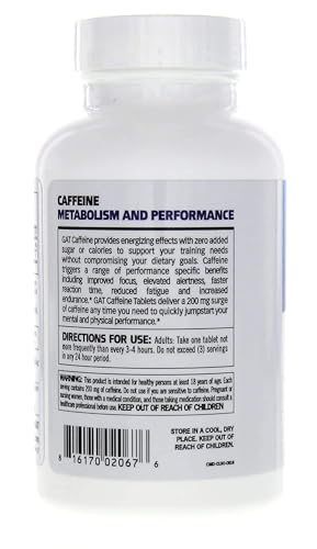 GAT Sport Caffeine 200mg - 100 Tablets