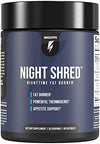 Night Shred Fat Burner and Natural Sleep Support | Ashwaganda, 5-HTP, CLA, Melatonin | Appetite Suppressant | Weight Loss Support Nighttime Fat Burning (60 Vegetarian Capsules)