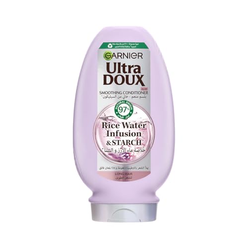 Garnier Ultra Doux Rice Water Conditioner - 360ml for Deep Nourishment