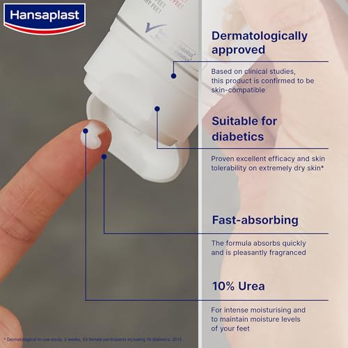 Hansaplast Dry Feet Moisturizing Cream - 10% Urea, 100ml