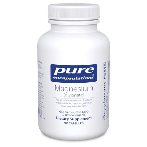 Pure Encapsulations Magnesium Glycinate 90 Capsules - High Absorption Magnesium Supplement