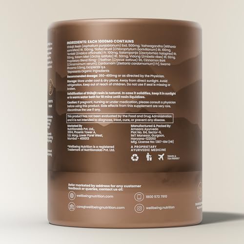 Pure Himalayan Shilajit Gold Resin with Ashwagandha - Strength & Vitality 20g