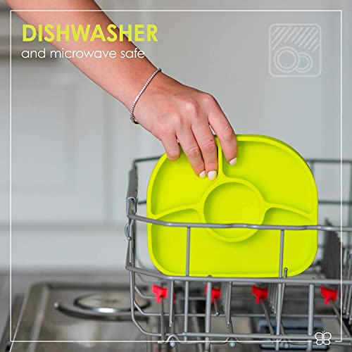 bblüv Yumi Anti-Spill Silicone Plate & Spoon Set for Mess-Free Feeding