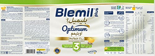 Blemil Plus 3 Optimum Protech Follow-On Formula for Toddlers 1-3 Years - 800 g