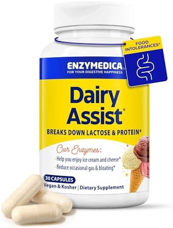 Enzymedica DairyAssist: Lactose Intolerance Relief (30 Capsules)