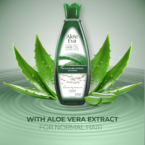 Aloe Eva Hair Oil with Aloe Vera - Reduces Hair Fall 300ml | Strengthens & Nourishes Hair