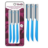Vertex Facial Razor Hair Removal - Dermaplaning Tool Peach Fuzz Remover for Women (Blue)