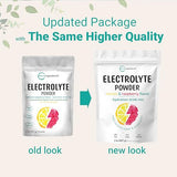 Micro Ingredients Hydration Electrolyte Powder - Keto & No Sugar - High Potassium with Lemon Raspberry Flavor
