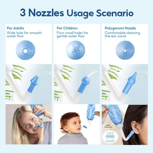 Dr. Isla Salt-Free Nasal Wash Set (330ml) - For Adults & Children