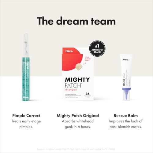 Hero Cosmetics Mighty Patch Hydrocolloid Acne Absorbing Spot Dot