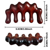 KASTWAVE Natural Sandalwood Massage & Acupressure Comb for Scalp, Face & Body