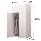 U HOOME 8-Cube Portable Modular Wardrobe & Storage Organizer