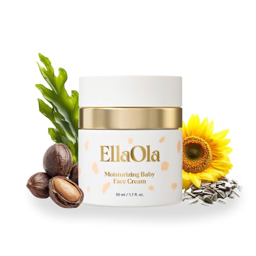 ELLAOLA 96 Hour Deep Moisturizing Baby Face Cream for Dry, Eczema Prone & Sensitive Skin - 1.7 fl. oz.
