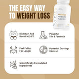 SuppLux | PREMIUM Appetite Suppressant Weight Loss Pills for Women | Belly Fat Burner, Carb Blocker, Energy Booster, Metabolsim Activating | Natural & Safe 3rd Party Tested - 60 Capsules