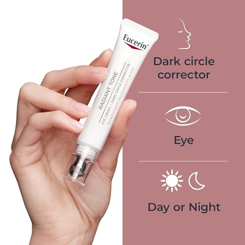 Eucerin Radiant Tone Eye Cream, Dark Circle Corrector with Thiamidol & Hyaluronic Acid, 0.5 Oz