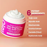 SeoulCeuticals Korean Kojic Acid Cream - Dark Spot Remover with Glycolic Acid, Niacinamide & Cica - Cruelty-Free K-Beauty Skincare (2oz)