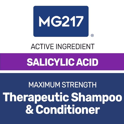 MG217 Psoriasis Shampoo and Conditioner with Salicylic Acid - Therapeutic Scalp Treatment for Psoriasis, Softens and Removes Scaling - 8 fl. oz Tube