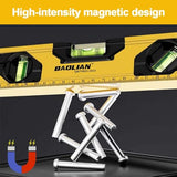 TERRIFI 16 Inch Spirit Level with Magnetic Base - Shock Proof Aluminum for Construction and DIY