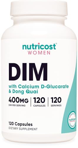 Nutricost Diindolylmethane DIM Supplement for Women - 400mg, 120 Capsules | Vegan & Gluten-Free