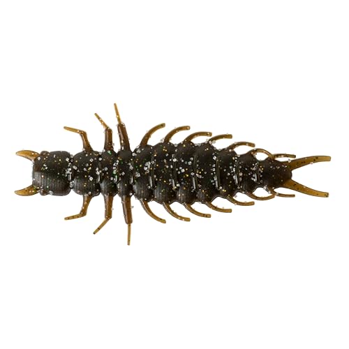 Great Lakes 2.4" Juicy Hellgrammite Soft Plastic Bait – 8 Pack