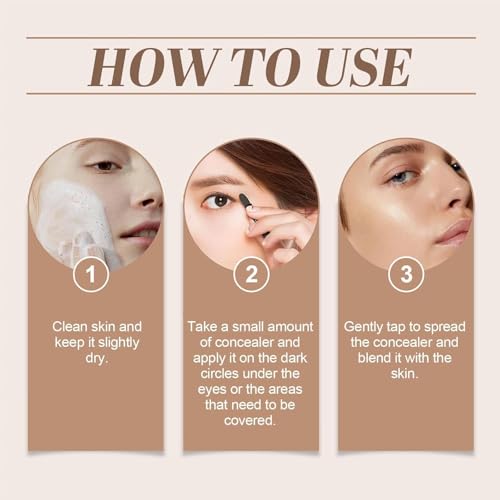 Full Coverage BB Cream & Color Correcting Concealer - Waterproof, Sweat-Proof, Lightweight - Fair to Light Skin