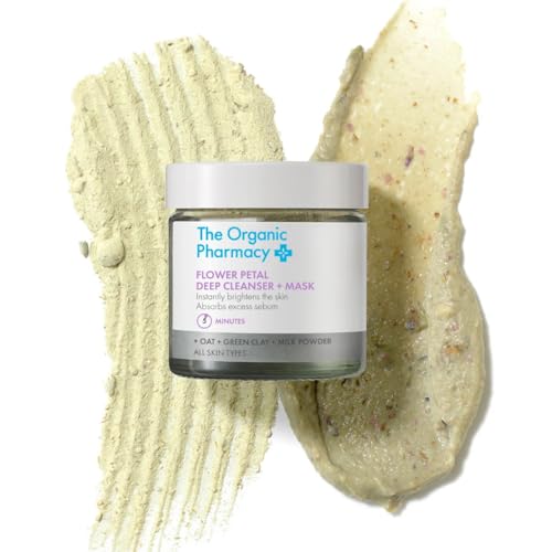 The Organic Pharmacy Flower Petal Deep Cleanser + Mask, 40g
