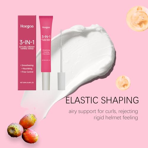 3-in-1 Styling Cream and Smoothing Stick – Lightweight Frizz Control & Shine for Edges and Flyaways