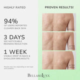 BellamiLuxx Back & Body Acne Treatment Spray with Tea Tree Oil for Clear, Soothe & Moisturize - Effective for Men, Women & Teens