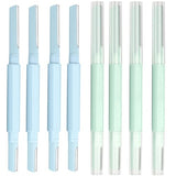 Women Facial Razor for Dermaplaning - Double Head Blades for Hair Removal | 8 Packs Travel-Friendly Razors