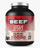 Laperva Beef Triple Zero Hydrolyzed Protein Powder - Zero Carb Sugar Fat - 86% Protein with BCAA & Glutamine - Muscle Growth Recovery Digestive Support 4 LB Cookies & Cream