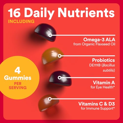 SmartyPants Organics Kids Complete Vegetarian Gummies 120 Count
